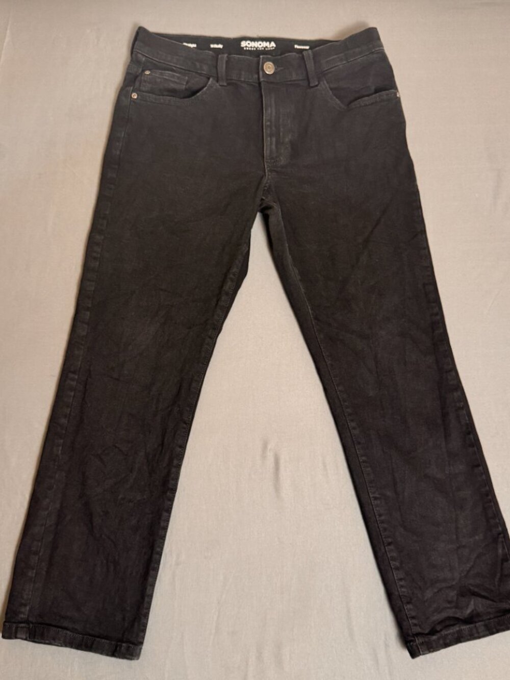 Women’s Sonoma Straight Leg Mid Rise Black Size 14 HUSKY FLEXWEAR GOOD FOR LIFE